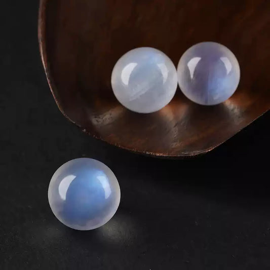 時根坊天然收藏級月光石散珠冰種藍月光單珠
