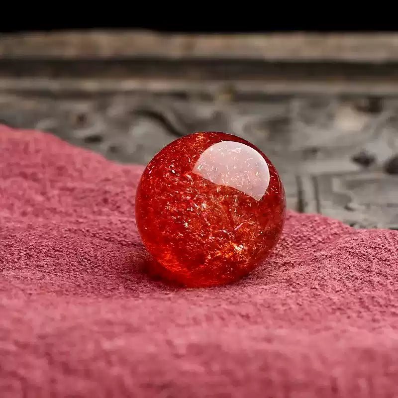 時根坊收藏級天然金太陽散珠阿魯沙金草莓圓珠