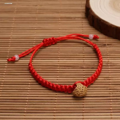 時根坊桃核手串桃胡桃木核桃殼紅繩手鏈