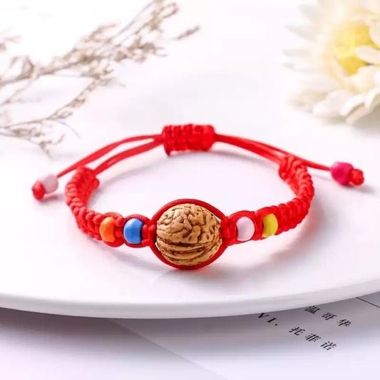 時根坊桃核手串桃胡桃木核桃殼紅繩手鏈