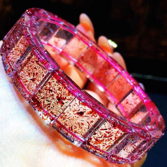 時根坊超七金草莓三輪水晶手排14m